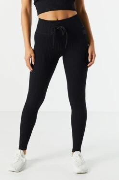 Sommer Ray Seamless Ribbed Active Tie Legging 17 Sommer Ray Seamless Ribbed Active Tie Legging -Deals Drape & Denim Store 078748028980 01 1