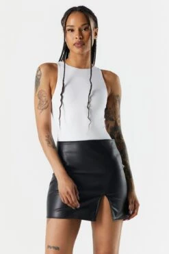 Contour High Neck Bodysuit -Deals Drape & Denim Store 079003038909 10