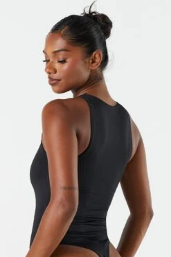 Contour High Neck Sleeveless Bodysuit 23 Contour High Neck Sleeveless Bodysuit -Deals Drape & Denim Store 079003039033 01 3