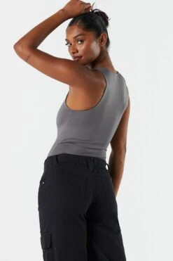Contour High Neck Sleeveless Bodysuit 26 Contour High Neck Sleeveless Bodysuit -Deals Drape & Denim Store 079003039033 02 1