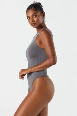 Contour High Neck Sleeveless Bodysuit 27 Contour High Neck Sleeveless Bodysuit -Deals Drape & Denim Store 079003039033 02 2