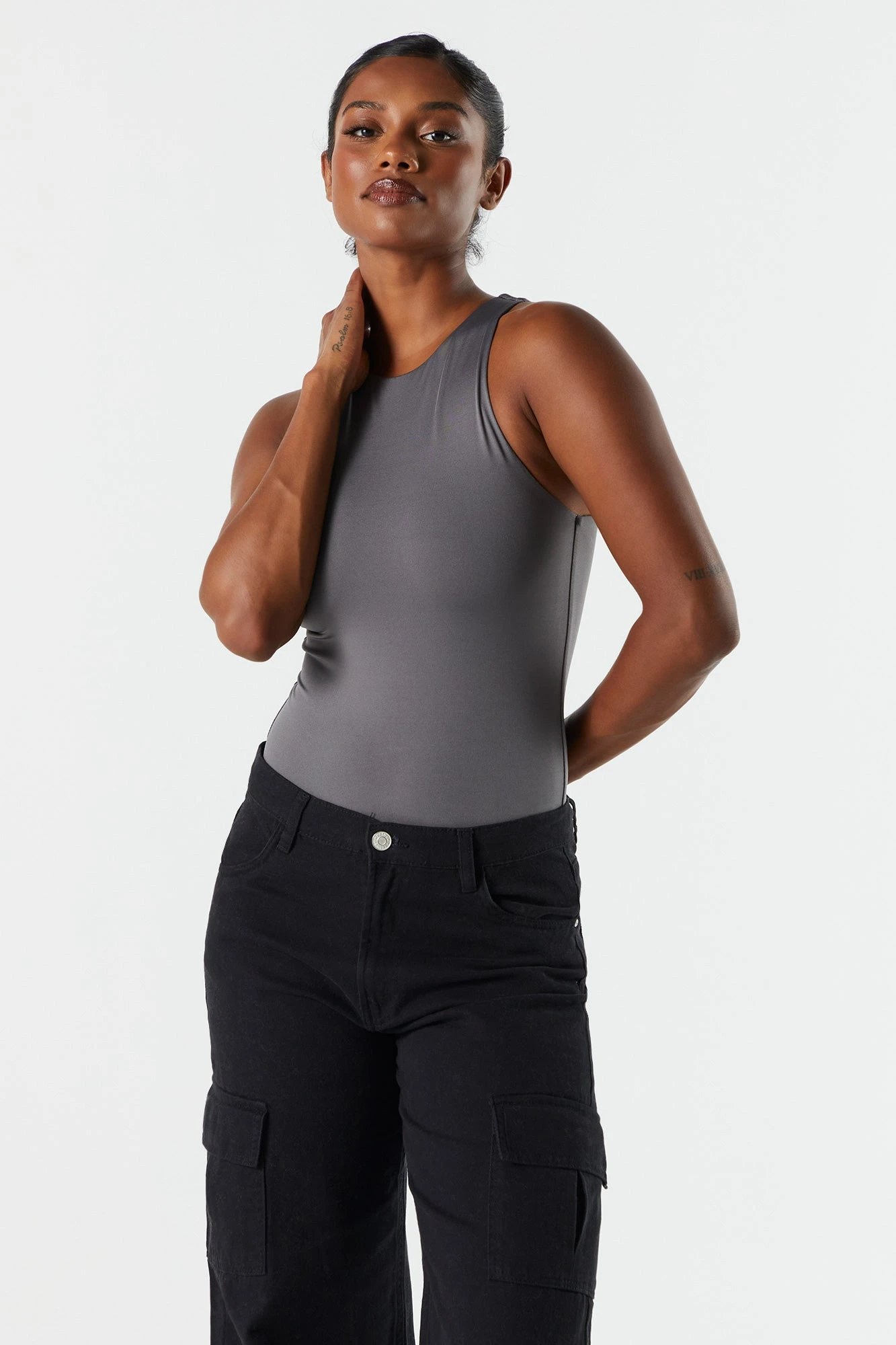 Contour High Neck Sleeveless Bodysuit 6 Contour High Neck Sleeveless Bodysuit - Image 6